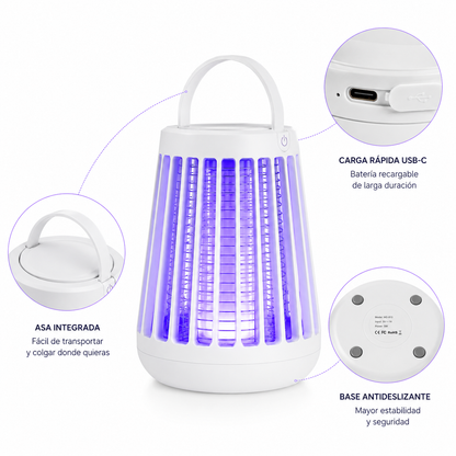NightGuard™ | Lámpara Antimosquitos UV Recargable