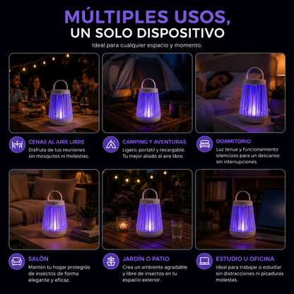 NightGuard™ | Lámpara Antimosquitos UV Recargable